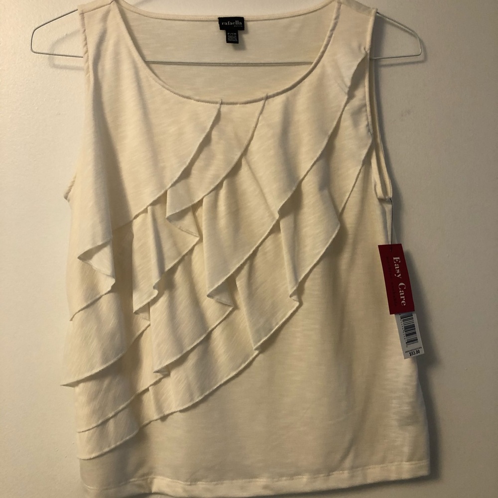 Rafaella ivory top size petite